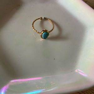 ring with turquoise